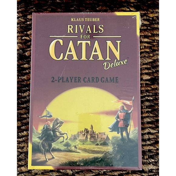 City Studios Other - RIVALS FOR CATAN DELUXE 2 Player Card Game Civilization Building Strategy SEALED